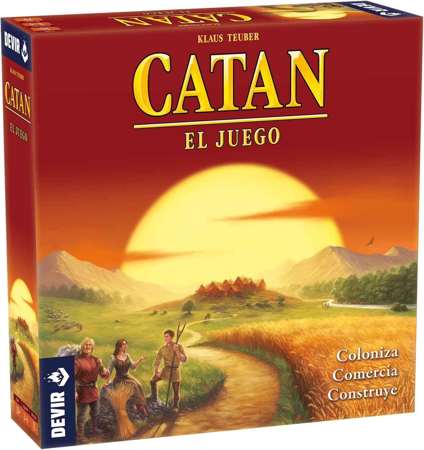 Devir - Catan, Juego de Mesa, 3-4 jugadores, Juego de Mesa Familiar, Juego de Mesa para jugar con Amigos (BGCATAN) - ¿Vale la pena?