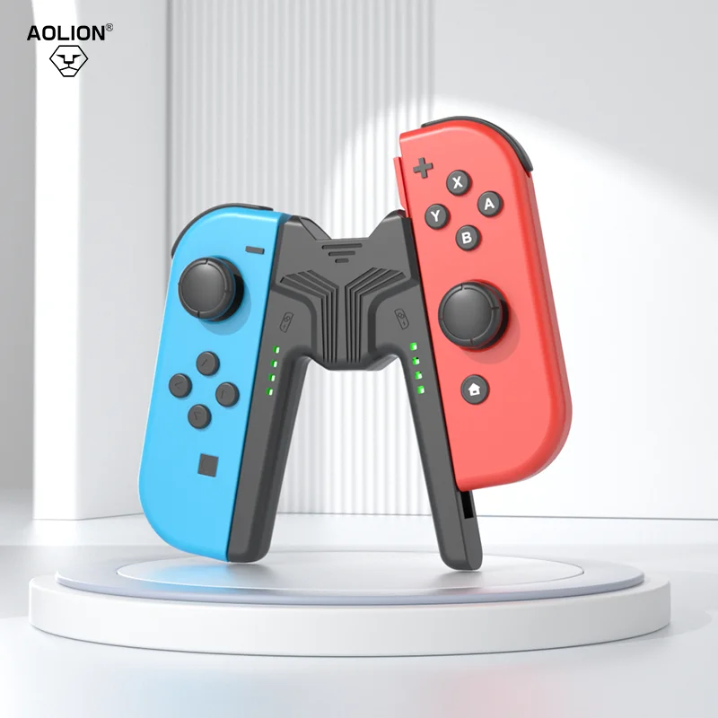 Aolion soporte de agarre de carga portátil para Nintendo Switch, OLED, controlador Joy-con, base de carga para Switch, accesorios de juego - ¿Vale la pena?