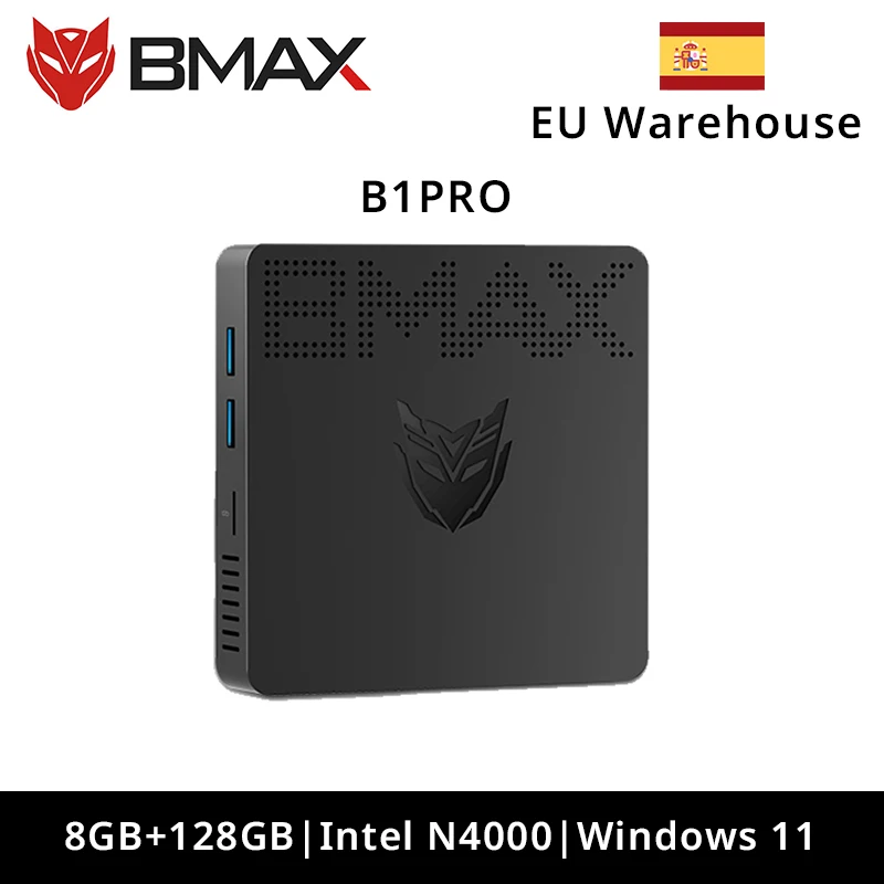 BMAX Mini PC B1PRO Windows 11 Pro 8GB RAM 128GB ROM N4000 Micro Desktop Computer Dual-Band WiFi mini pc - ¿Vale la pena?