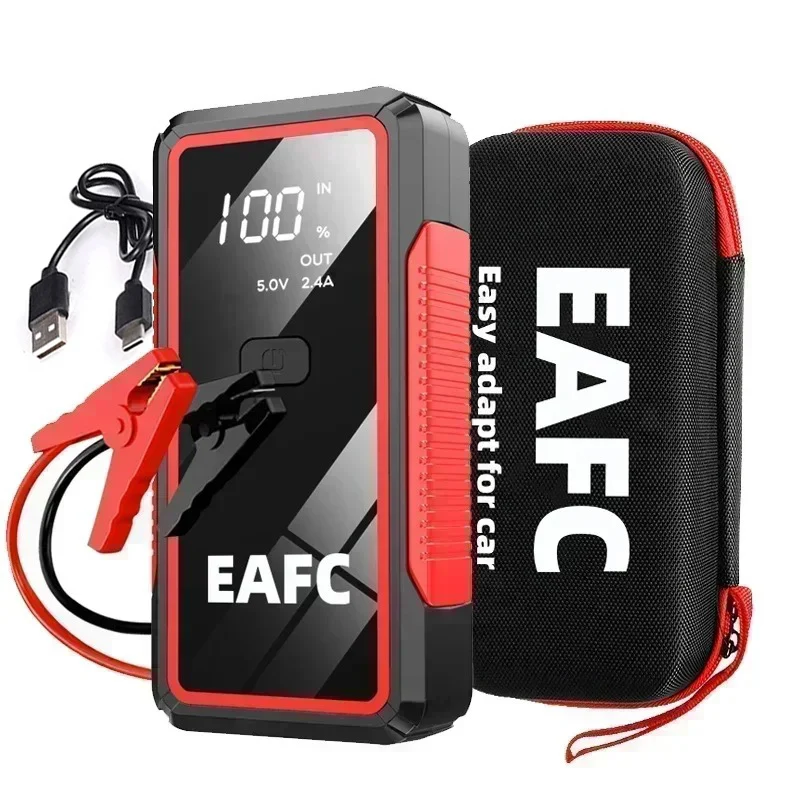 EAFC-arrancador de batería de coche portátil, Banco de energía de 12V, potenciador de batería, dispositivo de arranque de carga, iluminación de arranque de emergencia automática - ¿Vale la pena?