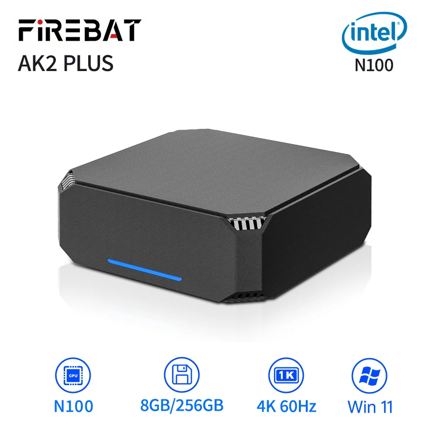 FIREBAT AK2 PLUS MiniPC Intel N100 de doble banda WiFi5 BT4.2 16GB 512GB Ordenador para juegos de escritorio Mini PC Gamer - ¿Vale la pena?