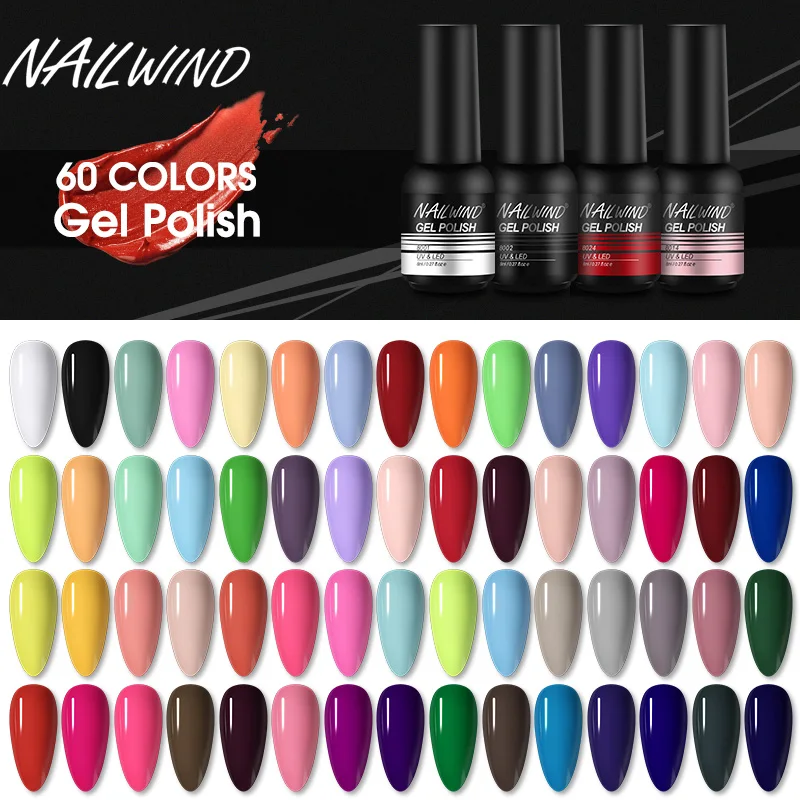 NAILWIND-esmalte de uñas en Gel para manicura, barniz de pintura semipermanente, necesita lámpara LED/UV, 8ml - ¿Vale la pena?