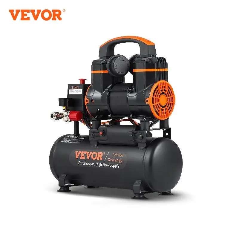 VEVOR-compresor de aire silencioso, bomba de aire portátil sin aceite para reparación del hogar, inflador de neumáticos, 9L, 18L, 24L, 35L - ¿Vale la pena?