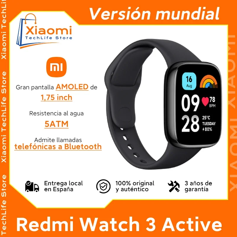 Versión Global Xiaomi Redmi Watch 3 Active1.83'' Pantalla LCD Oxígeno Sangre Ritmo Cardíaco Bluetooth Llamada de Voz 100+ Modos Deportivos - ¿Vale la pena?