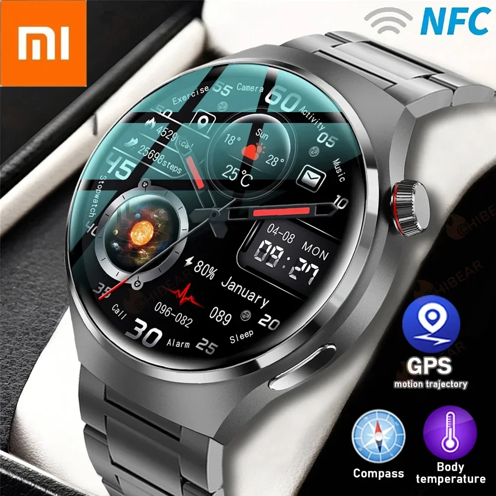 Xiaomi-reloj inteligente GT4 PRO para hombre, pulsera con Pantalla AMOLED HD, Bluetooth, llamadas, GPS, NFC, frecuencia cardíaca, azúcar en sangre, novedad de 2024 - ¿Vale la pena?