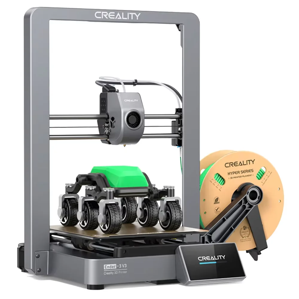 Creality-impresora 3D Ender-3 V3, máquina de impresión con nivelación automática, velocidad de impresión máxima de 600 mm/s, precisión de impresión de 0,2mm, extrusora directa de doble engranaje - ¿Vale la pena?