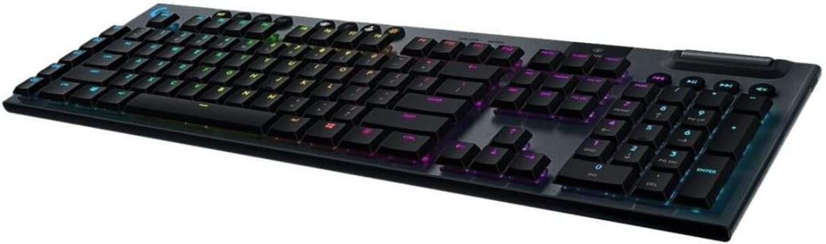 Logitech G915 LIGHTSPEED Teclado Gaming Inalámbrico - GL-Táctil, Ultra Delgado, 30h Batería, QWERTY ES - Negro