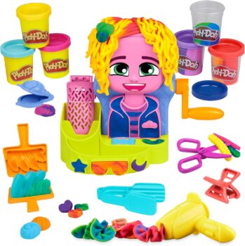 Play-Doh Peluquería: Juguete Creativo con 6 Botes de Plastilina para Niños