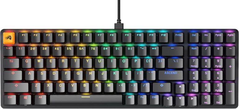 Glorious GMMK 2: Teclado Mecánico 96% RGB - Aluminio, Personalizable, Switches Fox - Negro