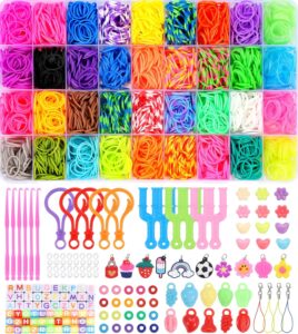 Tomylv Kit de Pulseras: 2500+ Gomas Elásticas en 36 Colores