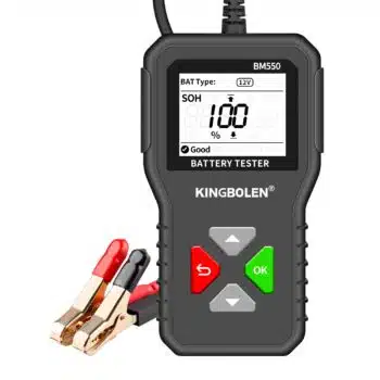 KINGBOLEN Comprobador de baterías BM550 2-220Ah 100-2000 CCA 24V/12V/6V