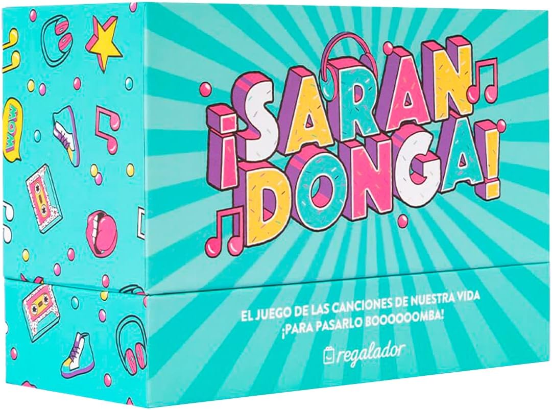 SARANDONGA, El Juego de Las Canciones de Nuestra Vida - Juego para 4-12 jugadores, Divertido para Jugar con Familia y Amigos. De los 60 a la actualidad - ¿Vale la pena?