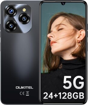 El OUKITEL C50 5G es un teléfono móvil libre de última generación que cuenta con tecnología 5G para una conexión más rápida y estable. Con sistema operativo Android 14, este smartphone ofrece un rendimiento óptimo y una experiencia fluida en su pantalla de 6.8 pulgadas HD+ con tasa de refresco de 90Hz.

Con una impresionante memoria de 24GB de RAM y 128GB de almacenamiento interno (expandible hasta 1TB), el OUKITEL C50 5G te permite almacenar todas tus fotos, videos y aplicaciones favoritas sin preocuparte por el espacio.

Además, este teléfono móvil cuenta con una potente batería de 5150mAh que te brinda una autonomía prolongada para que puedas disfrutar de tu dispositivo durante todo el día sin necesidad de recargarlo constantemente. Su cámara principal de 50MP te permite capturar imágenes de alta calidad y videos en 4K, mientras que su cámara frontal es perfecta para selfies y videollamadas.

El OUKITEL C50 5G también cuenta con funciones avanzadas como doble SIM, OTG, GPS, desbloqueo facial y sensor de huella dactilar para una mayor seguridad y comodidad en el uso diario. Disponible en color negro, este teléfono móvil combina un diseño elegante con prestaciones de alto rendimiento para satisfacer las necesidades de los usuarios más exigentes.