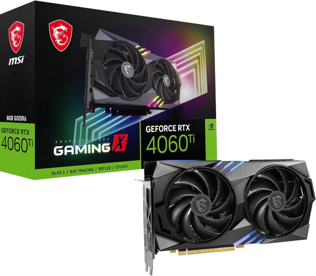 Tarjeta Gráfica MSI GeForce RTX 4060 Ti Gaming Trio 8G - NVIDIA RTX 4060 Ti 8GB GDDR6