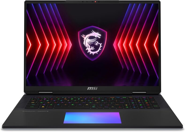 MSI Titan 18 HX - Portátil 18" (i9 14900HX, 64GB RAM, RTX 4090, 2TB SSD, Win 11) Core Black - QWERTY ES.