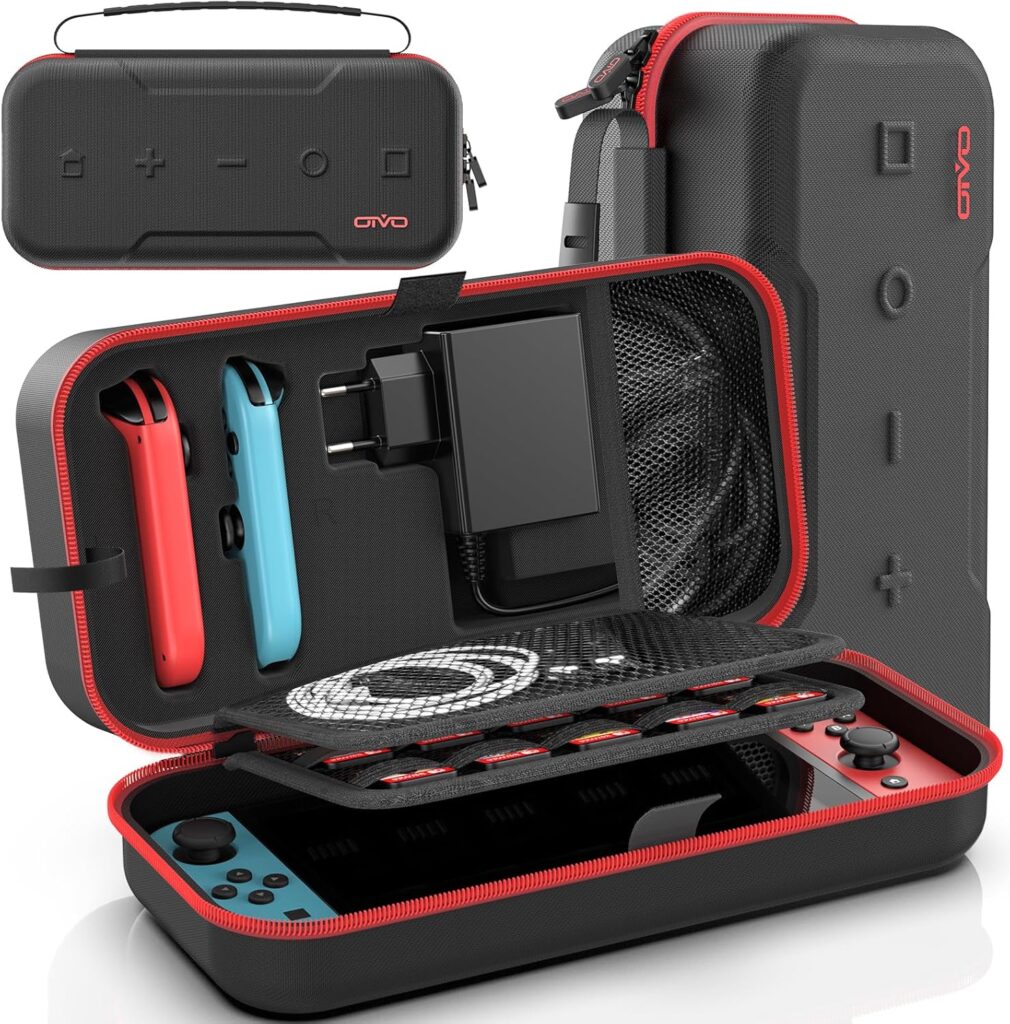 Funda de transporte OIVO para Nintendo Switch/OLED - Rojo