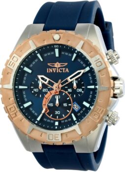 Invicta Aviator de acero inoxidable, 49 mm