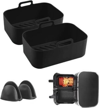 Sartén de silicona Airfryer Abbto con asas