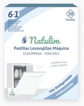 Natulim Pastillas de Lavavajillas 6 en 1 Biodegradables