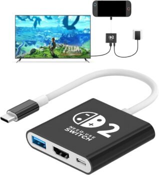 AriKroii Dock Switch 2, 3 en 1 con HDMI 4K