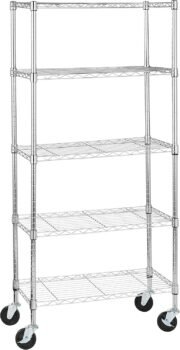 Estante de Almacenamiento Amazon Basics Cromado