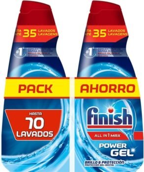 Finish Max Power Gel, 2u, 70 lavados