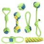 Juguetes Interactivos para Perros – Pelota de Algodón y Cepillo Dental