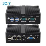 Mini PC Industrial IoT Intel Celeron J6412/J4125/J1900 – Sin Ventilador, 2x COM, Ethernet, Compatible WiFi/3G/4G
