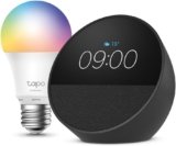Echo Spot Kit Hogar Digital Negro + Bombilla LED Inteligente