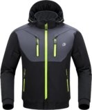 BORLENI Chaqueta de Moto de Invierno para Hombre