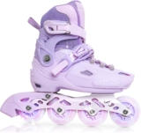 Patines en línea Niña y Niños, Ajustables, Uso Interior y Exterior