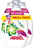 Ariel Detergente Liquido para Lavadora 96 Lavados (4×24) – Cuidado del Color y Limpieza Mejorada