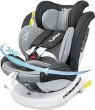 Miophy Silla de Coche Isofix 360° i-Size 0-12 años (Gris oscuro)