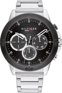 Reloj Tommy Hilfiger para hombre, multifunción, correa de acero inoxidable
