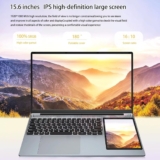 CYMINILMDPC Ordenador portátil Doble Pantalla 15,6» + 7» táctil 12ª gen. Intel N100 MAX 32G DDR4 2T SSD Oficina Delgado PC.