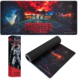 Alfombrilla Ratón XXL Stranger Things – Protector Escritorio 80x36cm (Negro)